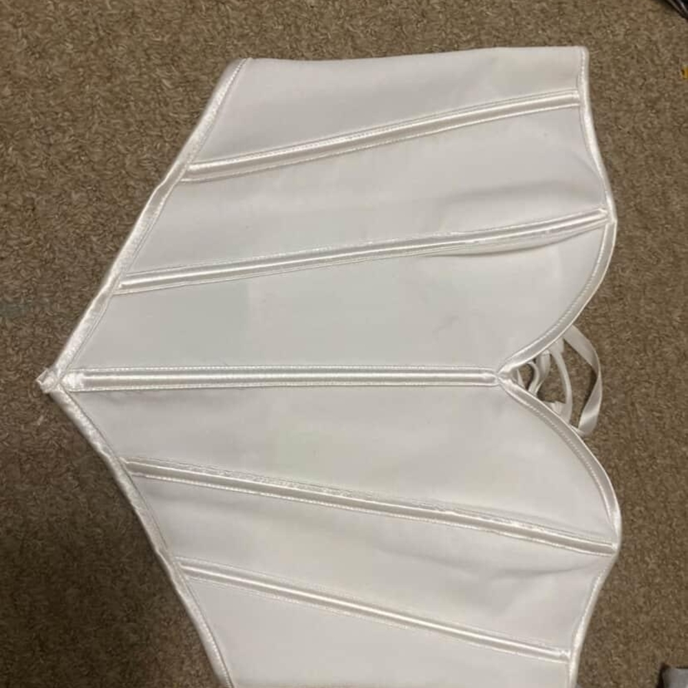 White Structured Corset Top